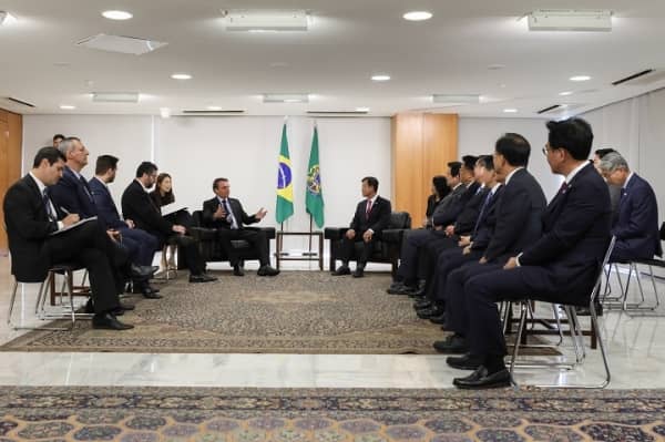 대한민국 국회 대표단과 보오소나루 브라질 대통령 면담